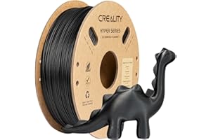 Creality Filamento per Stampante 3D PLA Carbon Fiber Filamento 1,75mm per K1C, Hyper PLA-CF per Velocità Alta 50-300mm/s, 1kg (2,2lbs)/Bobina, Precisione Dimensionale +/- 0,03 mm (Nero)