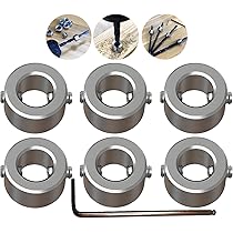 12 Stück Tiefenanschlagringe 8mm - Bohrtiefenbegrenzer Mit Inbusschlüssel