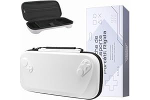 Digi-Tatoo Carrying Case Compatible with 2025 Asus ROG Xbox Ally/ Ally X 7" & Accessories, Shockproof Scratch-Proof Travel-Friendly Protective Hard Shell Suitcase - White