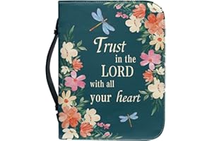 Dajingkj Custodia Bibbia con cerniera grande pelle personalizzata borsa biblica donna borsa Bibbia libro chiesa borse con manici