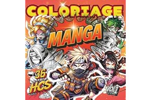 Coloriage HCS: 36 Dessins MANGA Originaux de Style H.C.S. (Héros Chibi Shonen) - Inspirés d'Anime de Culture Japonaise Aesthetic - Pour Ados et Adultes