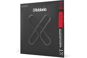 D'Addario Guitar Strings - XT Coated Classical Guitar Strings - XTC45FF - Silver Plated Copper, XT Dynacore, Carbon Trebles - Normal Tension