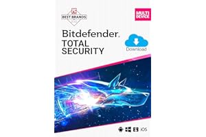 Bitdefender Total Security 2024 - 3 Devices | 1 year Subscription | PC/Mac | Activation Code by Email
