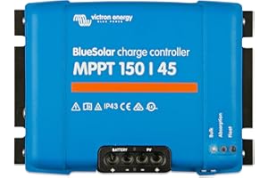 Victron Energy BlueSolar MPPT Laderegler - Solar Laderegler - 150V 45 Amp 12/24/36/48-Volt