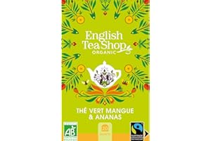 English Tea Shop - Thé Vert Mangue Ananas et fruit de la passion biologique - 20 sachets
