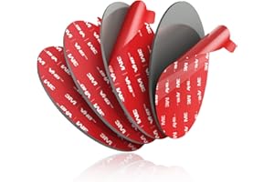 Sticky Adhesive Replacement for Dashboard Suction Cup Mount, 80mm (3.15") VOLPORT 4pcs 3M VHB Circle Double-Sided Extra Strong Adhesive Sticker Tapes for Dash/Camera/GPS/Ipad/Car Phone Sucker Holders