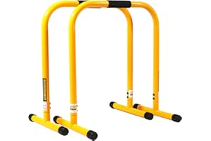 ‎PERFORMBETTER+ PERFORMBETTER+ Lebert Equalizer, Dipbarren für Kraft- und Ausdauerübungen mit dem eigenen Körpergewicht im Workout, Gelb, 70x60cm