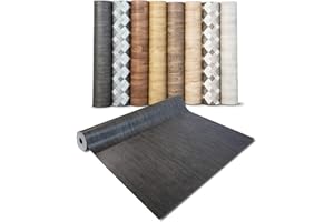 casa pura/Dalle PVC Adhesive/Sol Vinyle Autocollant Sol Vinyle/Imperméable Sol/Salle de Bain, Salon, Chambre et Toilette / 100 x 200 cm, Chêne Grisé