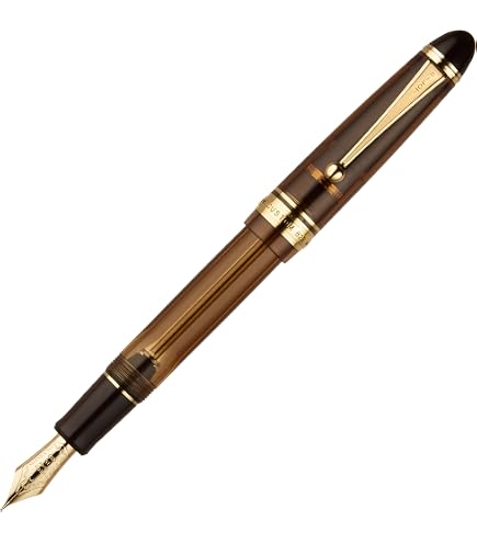セーラー万年筆 Sailor 1911 Large Black GT 21K Gold Medium Fine