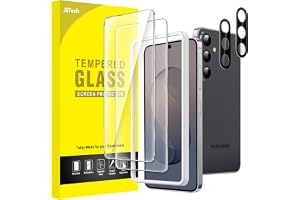 JETech Skärmskydd för Samsung Galaxy S26 FE, 2+2 Pack | Med Kameralinsskydd, Reptålig, 9H Härdat Glas Film, Anti Fingeravtryck, Hög Klarhet, Lätt Installation