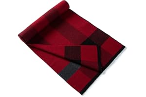 Lindoro Merino Wollschal für Herren, Warme, Leichte Tartan-Plaid-Winter-lange Schals mit Geschenkbox