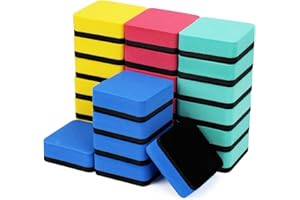 STOEPEOCO 24 Stück Magnetischer Whiteboard Schwamm 5x5x2cm - Löscher und Reiniger für Klassenzimmer, Büro und Zuhause