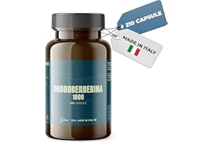BLUMA DiidroBerberina 1000mg, 210 Compresse, Made in Italy - Integratore Alimentare Forma Ridotta della Berberina Più Efficacia Metabolica - Funzione Digestiva Per Dimagrire - Azione Dimagrante
