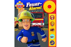 Feuerwehrmann Sam - Feuer-Alarm! - Soundbuch - Pappbilderbuch mit Alarmknopf und 5 spannenden Geräuschen für Kinder ab 3 Jahren