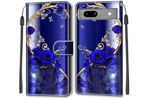 TOMYOU Coque pour Google Pixel 7A Étui, PU Cuir à Rabat Housse Étui Flip Case Portefeuille avec [Fentes pour Cartes] [Magnétique] Étui pour Google Pixel 7A