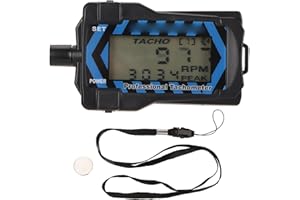 Annadue LED Hand Drehzahlmesser, G.T. Propeller Tachometer mit Lanyard 2-9 RC, Drohnen Propeller Geschwindigkeitstester, Digitaler LED Hand Drehzahlmesser für RC Drohnen Modellierungszubehör.