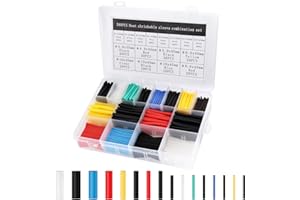 JOPHEK 580 Pcs de Tubo Termorretráctil 2: 1, Tubo Termoretractil para Cables, Poliolefina Tubo Termoretráctil Envoltura de Alambre 6 Color 8 Tamaño, para Protección el Cable, Prevenir la Corrosión