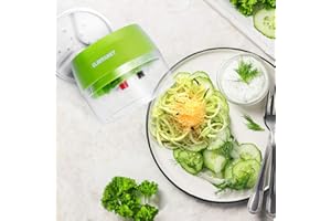 ELIRIVAWET Cortador de Verdura, 4 en 1 Rallador de Verduras