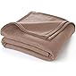 Cloth Fusion Glacial All Season Polar Fleece Double Bed Blanket - (90x100 Inches, Brown)