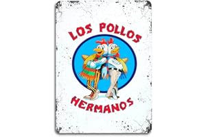 ARTYLICIOUS Breaking Bad Los Pollos Hermanos Breaking Bad Panneau plaque murale rétro en métal Format A4
