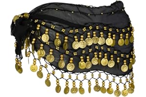 SHSHbuy Pañuelo Danza del Vientre,Cinturón Danza del Vientre Mujer,Cadera Falda Danza,Cinturón De Baile,Cadera Falda para Danza para Espectáculo,Fiesta