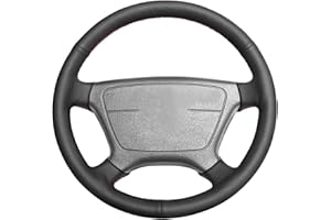 MEWANT Funda de Piel de Microfibra para Volante de Coche Mercedes Benz Clase C W202 1994-2020 / CL-Class C140 1998-1999 / Clase E W210 1996-1999 / Clase E W124 1994-1995 / Clase S W140 1993-1999