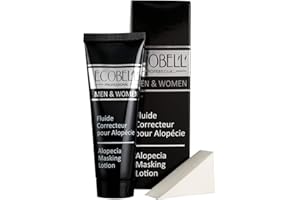 Ecobell Couvre Scalp Concealing Lotion - Alopecia Masking Lotion Waterproof dermmatch MADE IN FRANCE. Hide baldness, thinning hair and alopecia. Men & Women (Dark Brown)