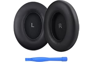 ‎MMOBIEL Zapasowe Nausznik do Sennheiser Momentum 4 Wireless Over-Ear Słuchawek od MMOBIEL - Memory Foam i Protein PU Wymienna Poduszka Uszu - Noise Isolation Pady Nauszne – Czarny