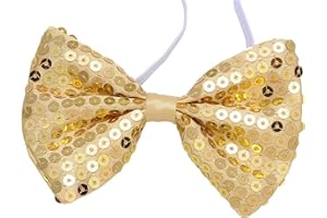 Widmann MILANO PARTY FASHION - Noeud papillon avec paillettes, Showgirl, Showman, Costume, Accessoire, Carnaval, Nouvel An