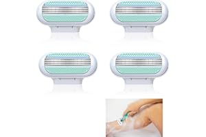QTKSCEADLNCE 4 PCS Cuchillas de Afeitar Mujer, Recâmbios para Maquina de Afeitar Máquinilla De Depilación Cuchillas para Mujer Máquinilla de afeitar Mujer Máquina de Depilar Cuchillas para un Afeitado Suave