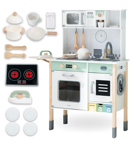 Kit Ustensile Cuisine Enfant - Lot de 17 Avec Couteau Bebe, Planche à Découper et Éplucher - Pour Fruits, Pain, Légumes - Montessori