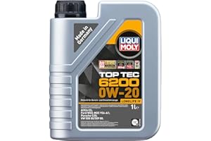 ‎LIQUI MOLY LIQUI MOLY Top Tec 6200 0W-20 | 1 L | Synthesetechnologie Motoröl | Art.-Nr.: 20780, farblos