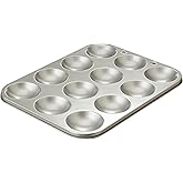 Dexam Mince Pie Tins – Non Stick Mince Pie Tins for Baking 12 Festive Pastries, Carbon Steel 12-Cup Tray, Easy Clean Bakeware