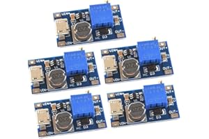iHaospace 5 Pcs 5pcs DC-DC 12-24V to 5V 3A Step Down Power Supply Module Voltage Buck Converter