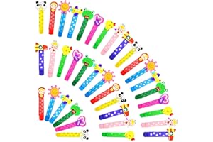 36pz Animali Segnalibro, Yolistar Fumetto Colorati Carini Divertenti in Legno Regalino Gadget Festa Compleanno per Bomboniera Battesimo Natale