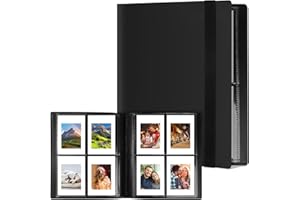 Flintronic Album Photo pour Film 3 Pouces, Album 160 Poches avec 20* Autocollants, Album Photo Maison Photo pour Fujifilm Instax Mini 7s 8 8+ 9 25 50 70 90, Polaroid, Kodak Mini 3 Pouces Film