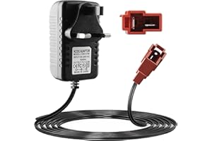 Xahpower 6V Kids Ride On Car Charger, 6 Volt Battery Charger for Rollplay Porsche 918 Audi R8 Spyder Kid Trax Disney Frozen White Toddler Wildfire Quad Wal-Mart Kid TRAX Moto ATV Red Plug