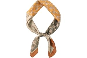 GoGou Foulard En Soie pour Hommes Foulard Carré pour Homme Écharpes Carrées Satin Soie Léger Bandana Cadeaux pour Homme