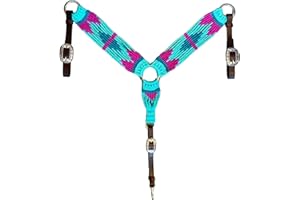 Cheval's International Colliers de poitrine en laine et mohair pour équipement d'équitation et accessoires de collier de cheval (CM-23 - complète)