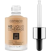 Catrice HD Liquid Coverage Foundation, #035, Nude, Long-Lasting, Matte, for Problem Skin, Vegan, Oil-Free, Water Resistant, A