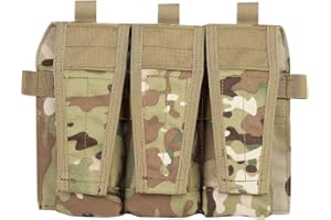 WarmHeartting Porta Caricatore Triplo Rivista Borsa 5.56 M4 Molle Panel per AVS JPC Vest Airsoft di Caccia Accessori