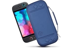 sisma Funda Delgada Compatible con Nintendo Switch 2 - Estuche para Guardar y Proteger Consola Switch2 y Accesorios - Bolsa de Transporte Azul