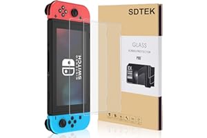 SDTEK *2 Pack Screen Protector for Nintendo Switch Tempered Glass Premium Screen Guard