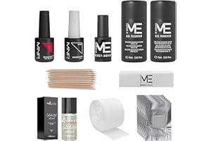 MESAUDA kit Semipermanente Unghie Gel Polish - Kit Smalto Semipermanente Unghie New Formula Senza TPO + OMAGGIO ALTÉAX Olio Cuticole Mandorle + Accessori e Istruzioni per L'utilizzo