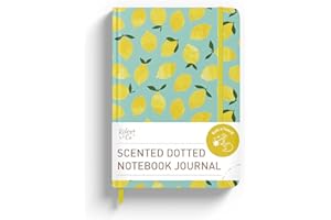 RILEYS & CO Rileys Co - Cuaderno de puntos de 8 x 6 pulgadas, cuaderno motivacional de tapa dura, cuadernos motivacionales (limón)