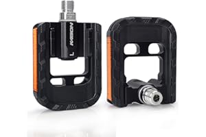 KABON Folding Bike Pedals, Bicycle Foldable Pedals with Aluminum, Universal 9/16 inch Non-Slip Cycling Pedals for Folding Bike, BMX Bike, Road Bike, Mountain Bike MTB
