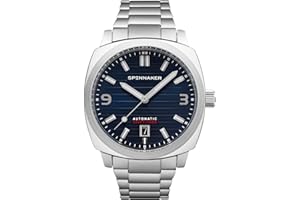 Spinnaker Męski 42 mm Hull automatyczny zegarek Riviera z 3 wskazówkami z masywną bransoletką ze stali nierdzewnej SP-5073