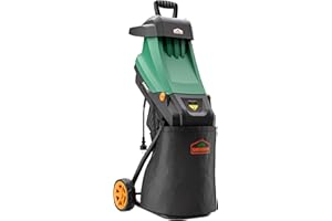Gardebruk® Biotrituratore Elettrico Trinciatrice 2400W 2X Raccoglitore 50L Cippatore Trita Legno Tritatutto da Giardino
