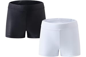 Naiyafly Girls Dance Shorts Toddler Kids Gymnastics Shorts Girls Sparkle Ballet Dance Tumbling Athletic Bottoms Dancewear Shorts Hot Pants 2-12 Years