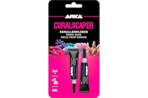 ARKA Microbe-Lift Coralscaper Gel- Colle pour coraux - Colle instantanée sous forme de gel, utilisation simple et rapide dans les aquariums d'eau de mer - 2 x 3g
